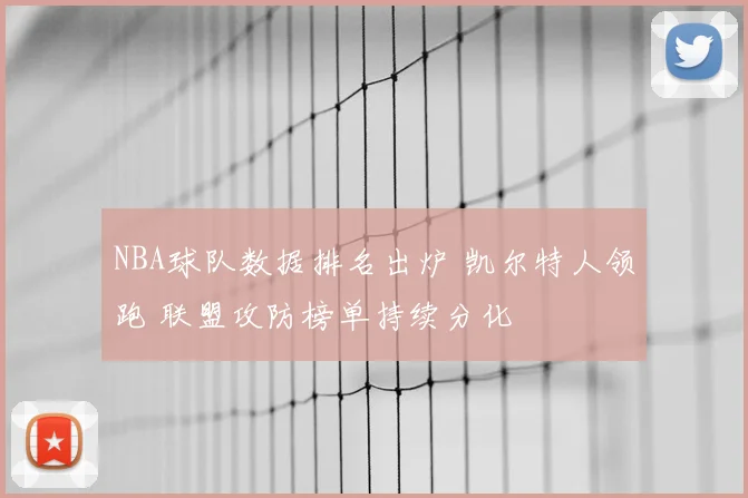 NBA球队数据排名出炉 凯尔特人领跑 联盟攻防榜单持续分化